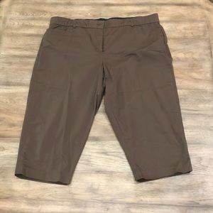 Brown Cropped Pants